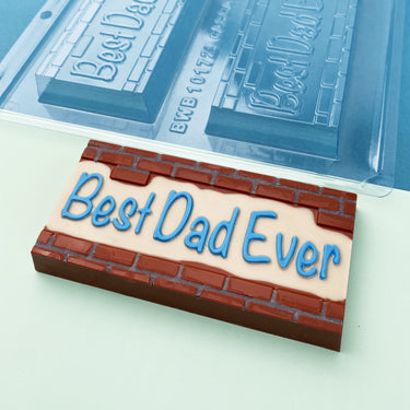 Forma De Chocolate - Forma De Chocolate Especial 3 Partes - Tablete Best Dad Ever - BWB10172